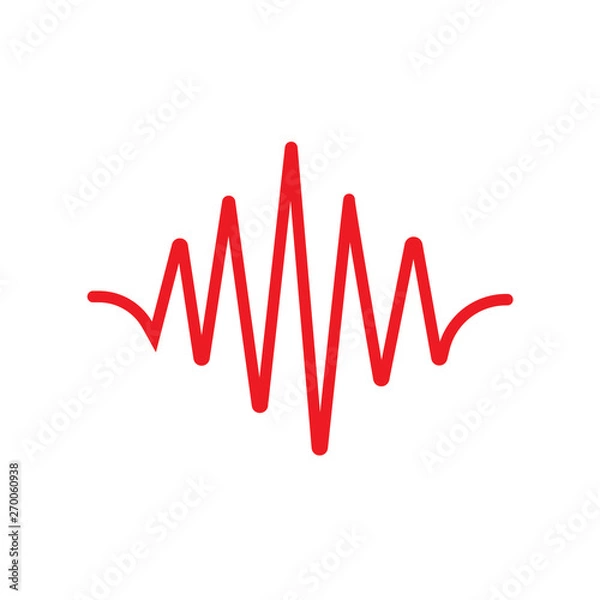 Obraz Sound waves vector illustration