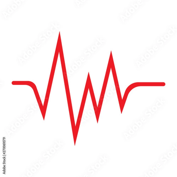 Fototapeta Sound waves vector illustration