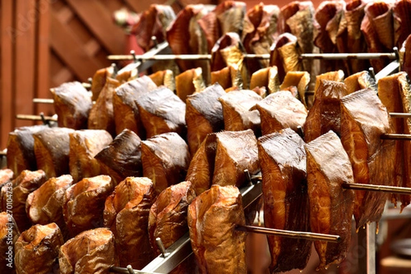 Fototapeta Ryby wędzone.