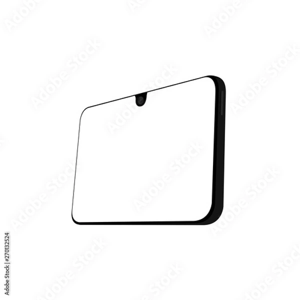 Obraz phone front isolated on white background 