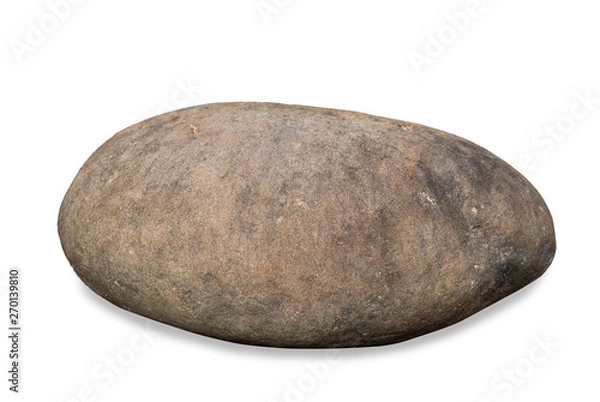 Fototapeta A group of stones rock lay isolated on white background,clipping paths