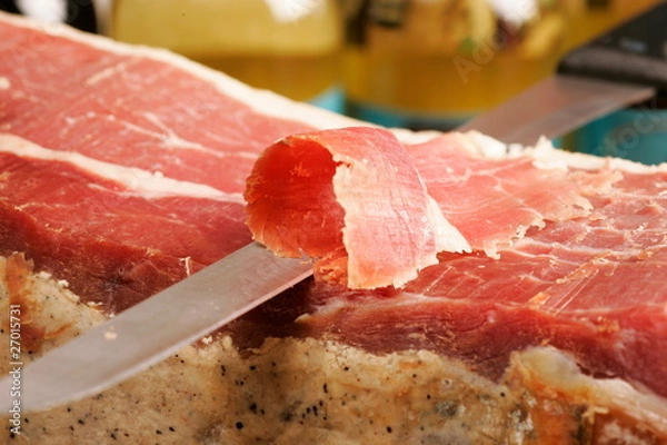 Obraz ハムを切る