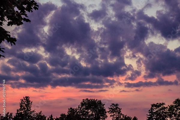 Obraz dramatic evening sky