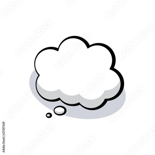 Obraz Vector Cartoon Thought Bubble!