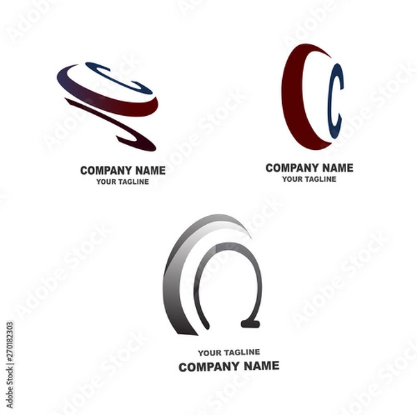 Fototapeta vector logos pack 