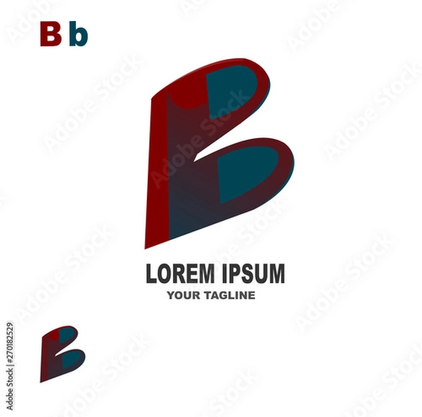 Fototapeta B vector logo