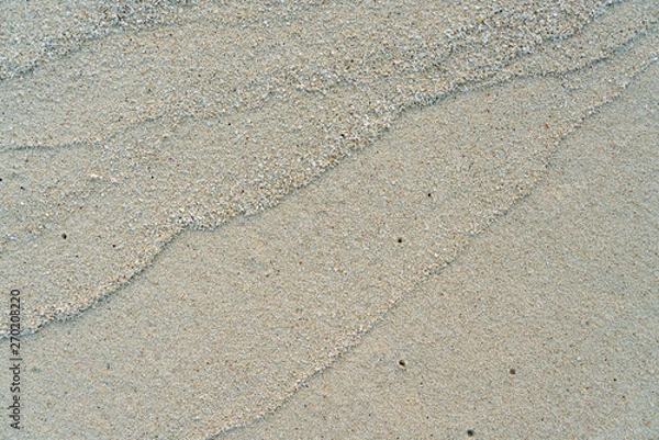 Fototapeta sand texture with pattern cause by wind