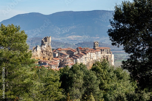 Obraz castle in medieval city