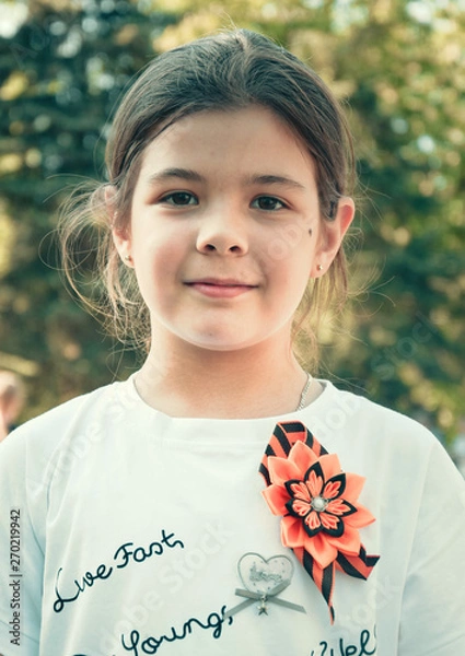 Obraz Девочка на 9 мая