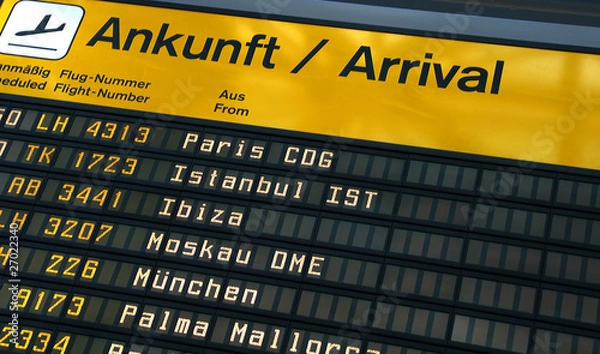 Obraz Arrival Board