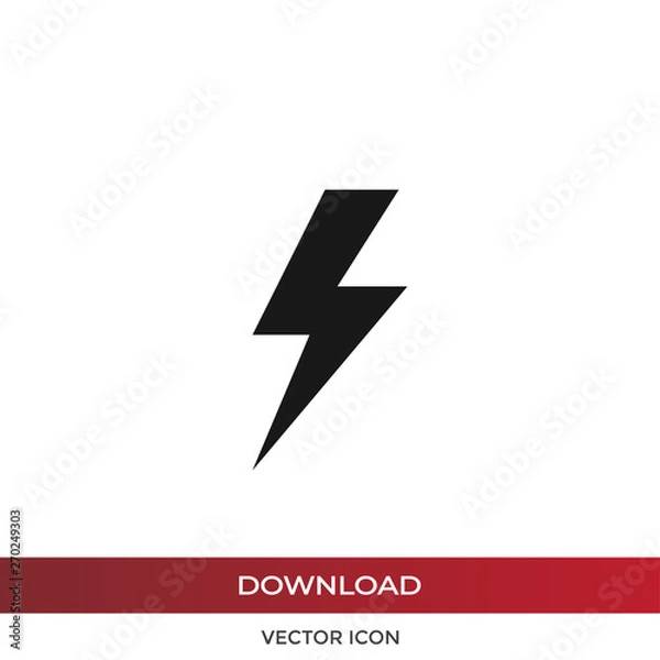 Obraz Lightning vector icon