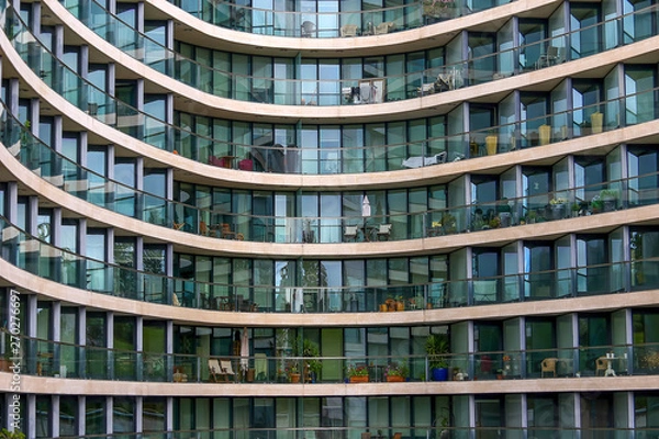 Fototapeta Modern buildings in Lisbon