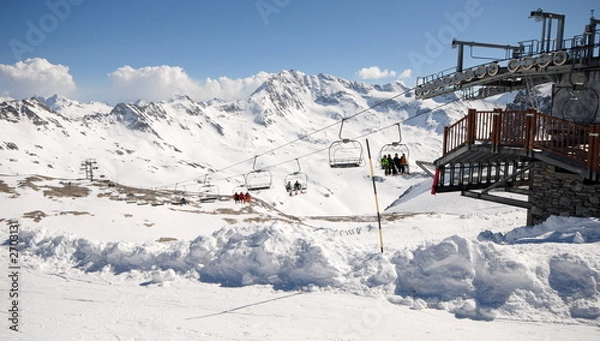 Fototapeta télésiège