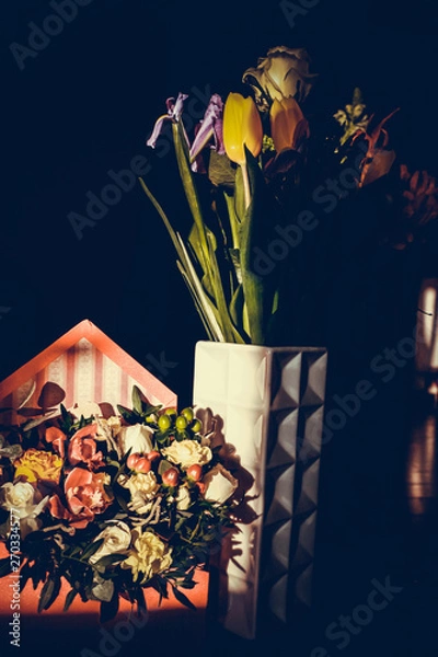 Obraz The colorful flowers.