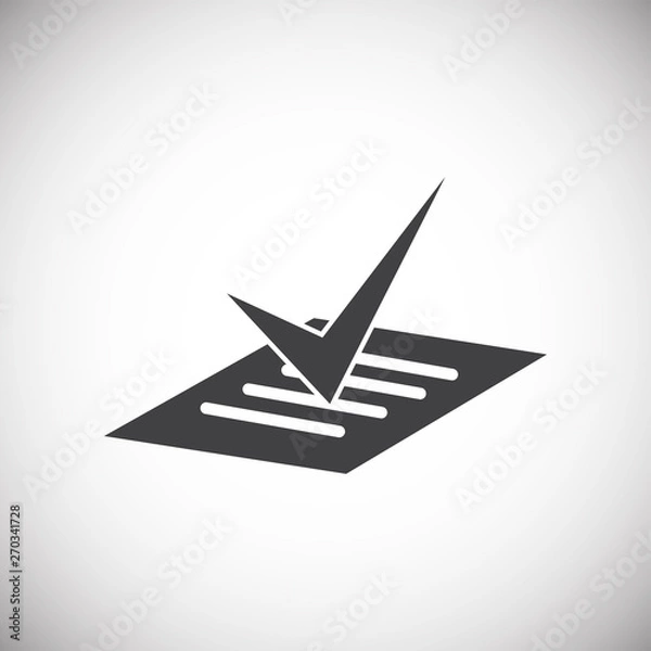Fototapeta Business related icon on background for graphic and web design. Simple illustration. Internet concept symbol for website button or mobile app.