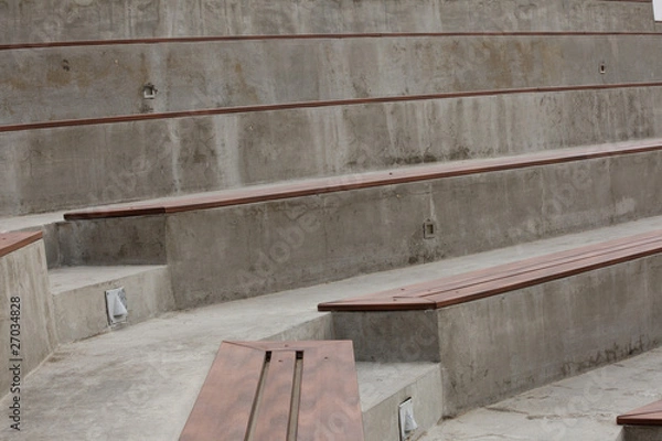 Obraz Sitzbänke im Freien