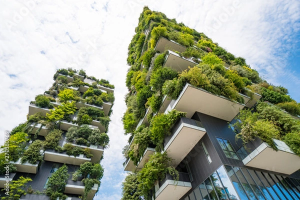 Fototapeta Skyscraper named Vertical Forest in Milan 