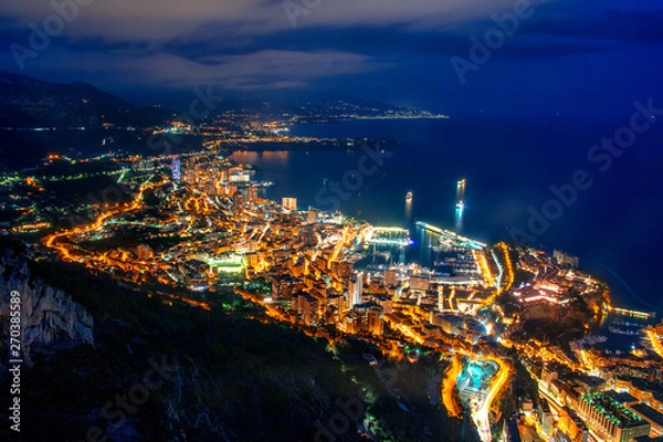 Fototapeta Monaco by night