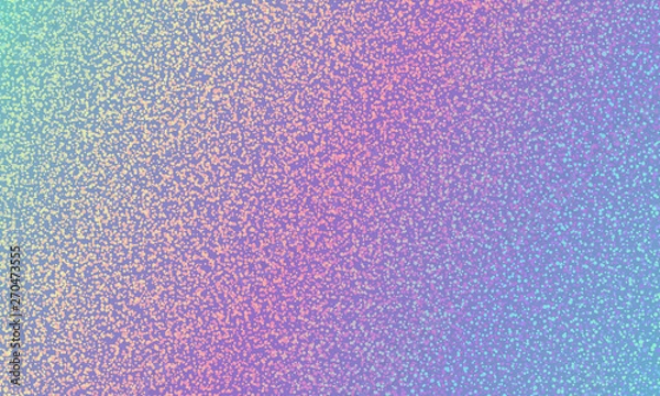 Obraz Holographic glitter polka dot texture diagonal color gradient vector background