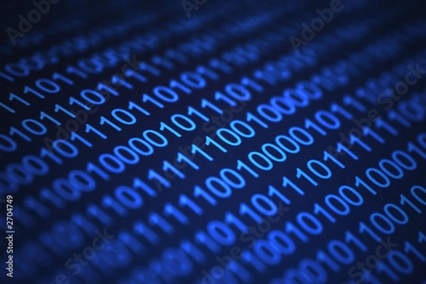 Fototapeta kod niebieski