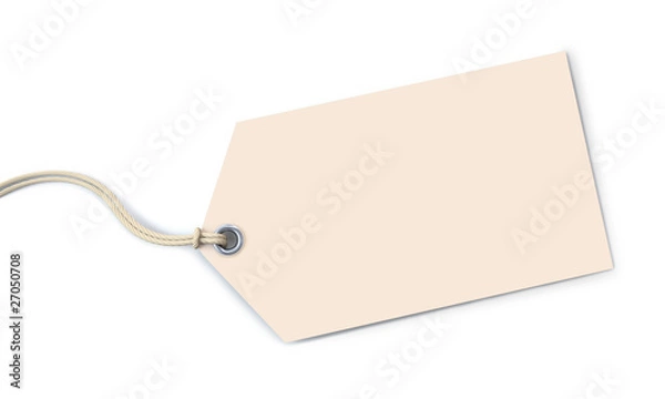 Obraz Biała etykieta na białym tle