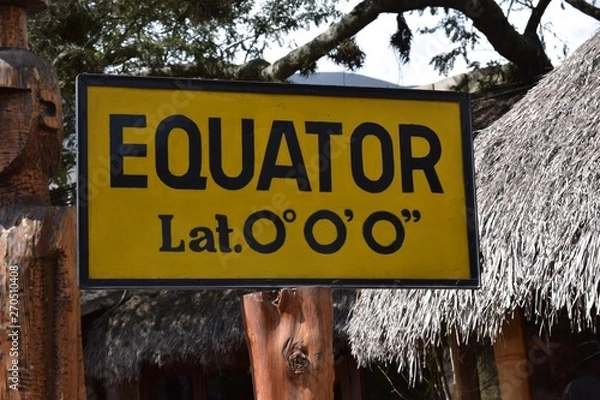 Obraz Yellow sigh at the equator