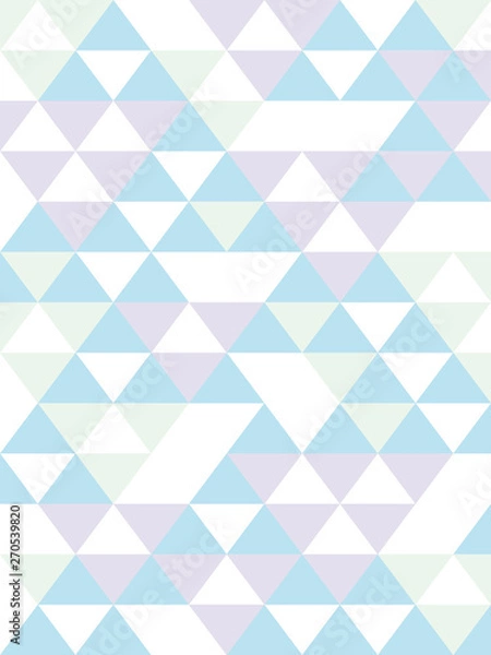 Fototapeta 三角の背景素材・縦/青