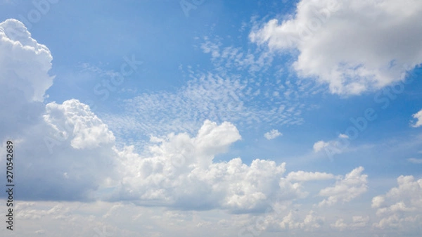 Fototapeta Blue sky background with clouds