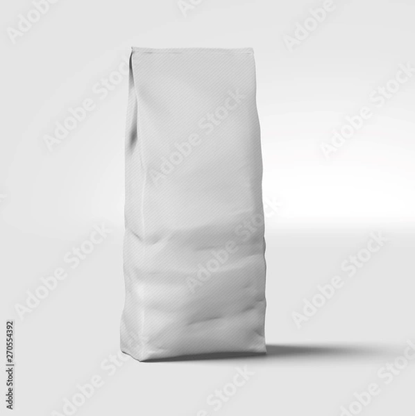 Fototapeta Blank packaging bag, coffee bag