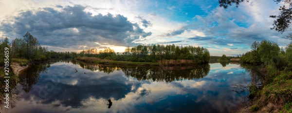 Fototapeta lake in the forest