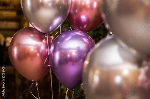 Obraz metallic balloons