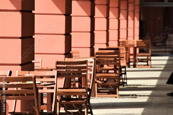 Fototapeta リゾートのカフェのテラス