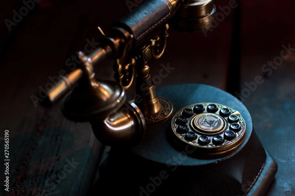 Obraz old telephone on the table
