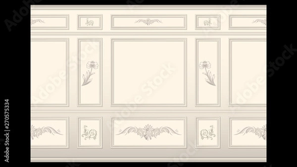 Obraz stucco wall panel moulding seamless