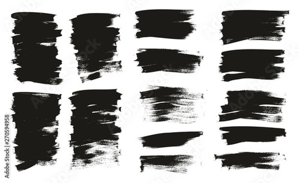 Fototapeta Calligraphy Paint Thin Brush Background Short High Detail Abstract Vector Background Mix Set 143