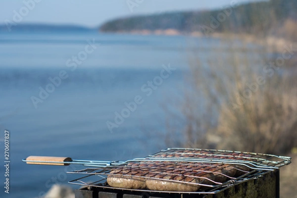 Obraz meat on grill