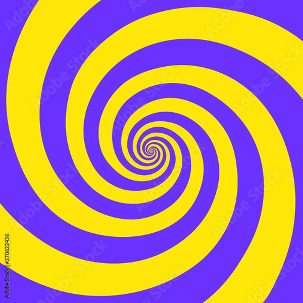 Fototapeta Hypnotic spiral background.Optical illusion style design. Vector illustration 
