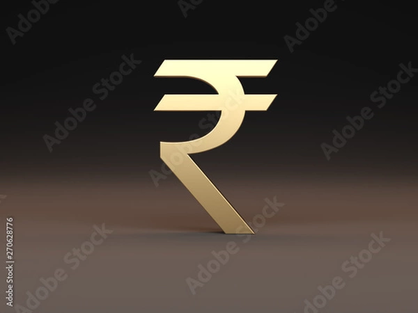 Obraz Rupee Indian currency - 3D Rendering Image