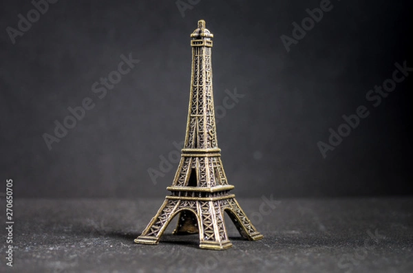 Fototapeta Small statue of the Eiffel Tower in Paris