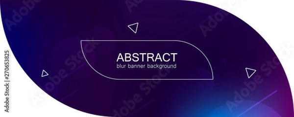 Obraz Abstract banner with gradient shapes 