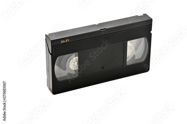 Fototapeta Videotapes for home use on a white background.Videocassette