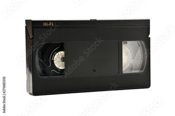 Fototapeta Videotapes for home use on a white background.Videocassette