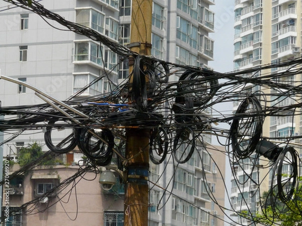 Obraz Noeuds dans les câbles électriques