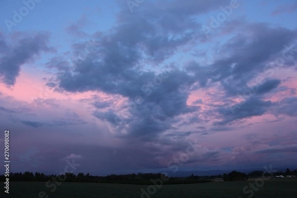 Obraz Sunset clouds burning the sky