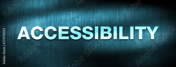 Fototapeta Accessibility abstract blue banner background