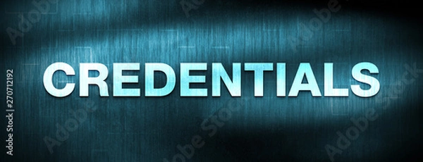 Fototapeta Credentials abstract blue banner background