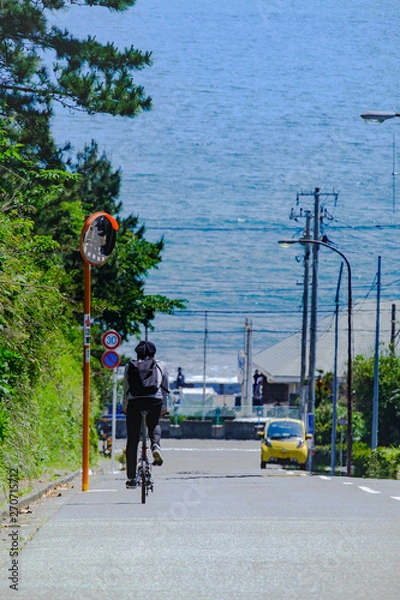 Fototapeta 鎌倉プリンスへ向かう坂道