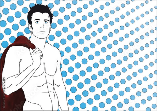 Obraz Manga Boy - Piscine