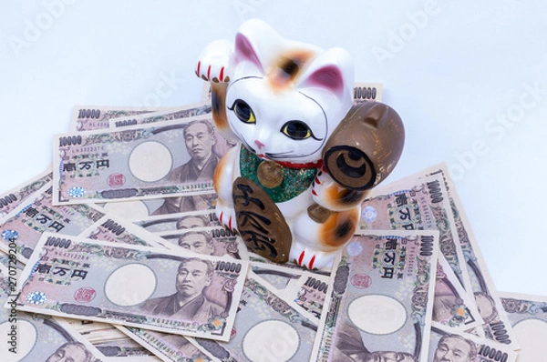 Obraz 招き猫とお金