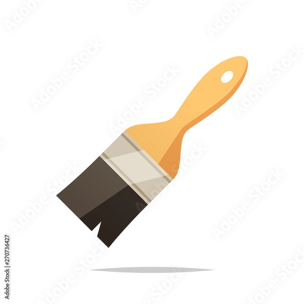 Fototapeta Paintbrush vector isolated illustration